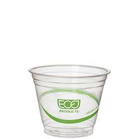 Eco-Products Cold Cup, Eco Friendly, 9oz, 50/PK, Clear/Green (EPCC9SGSPK)
