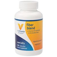 The Vitamin Shoppe Fiber Blend, A Natural Source of Insoluble and Soluble Fiber, Supports Digestive Health Regularity (100 Capsules)
