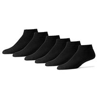 Women's Diabetic Low Cut Socks 9-11 - Cotton Blend Sole Pleasers Loose Top 12 Pack Black Made in USA