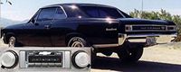 Custom Autosound Stereo compatible with 1966-1967 Chevelle Malibu, USA-630 II High Power 300 watt AM FM Car Stereo/Radio