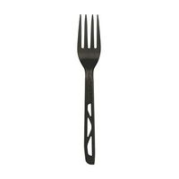 Hoffmaster 883388 Premium Cutlery, 100% Compostable Black Plastic Fork 7 Inch, Box of 1000