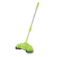 Challyhope Household Broom 360 Rotary Home Use Magic Manual Telescopic Floor Dust Sweeper For Bathroom, Office, Kitchen, House Polishing Cleaning (Green, 44.1x11.8x7.5")