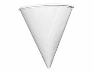 Genpak Harvest 4oz Compostable Paper Cone Water Cup - Recyclable, Rolled Rim 800ct. W4F {Vasos de Agua Conicos} (4 Boxes (800ct))