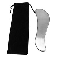Gua Sha Massage Tool - Stainless Steel Physical Therapy Tool for Soft Tissue Mobilization Myofascial Release Tools (S Shape）