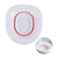 Sitz Bath Over The Toilet Portable Bidet for Standard Toilet Avoid Squatting Personal Washing Bidet Bowl for Travel (Pink)