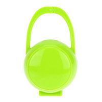 Healifty Baby Pacifier Box Portable Baby Pacifier Nipple Shield Finger Playing Box Holder Case Storage for Boys Girls Travel (Green)