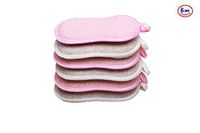Upgraded Kitchen Sponges (Pack of 6) - Non-Scratch Sponges - Effortless Cleaning of Dishes, Pots and Pans All at Once- 20x More Durable