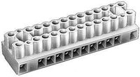 Panel Mount Barrier Terminal Block, Eurostyle, 2 Row, 20 Positions, 22 AWG, 12 AWG, 5.4 mm, 20 A