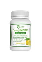 3D Labs OmegaMode: High Quality Omega-3 Fatty Acids Fish Oil Supplement w/DHA & EPA, Supports Heart Health and Brain Development, Burpless Lemon Flavor