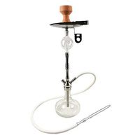 BuBu-Fu Hookah Set, All Glass Hose Hookah Complete Set, Stainless Steel Tobacco Rod More Durable Arab Hookah Shisha Not Easy to Dump Big Hookah