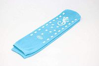 GBM Geckos - Plush Double Tread Non-Slip Safety Socks 6-Pack (Light Blue, Large)
