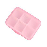 YOKASON Pill Organizer Case - Weekly Organizer Container Box - 6 Portable Supplements - Each Compartment Fits Pills,Vitamins,Travel, Medication Daily Reminder - 2 Pack (Pink)