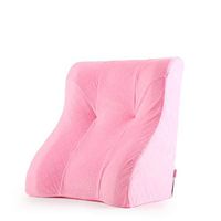 ZfgG Bed Support Wedge Pillow Triangle Cushion-Memory Foam, Washable Cover,605535cm (Color : Pink)
