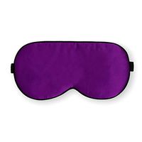 Maxfeel 100% Pure Silk Filled Eye Mask Sleeping Mask Sleep Masks Sleep Masks Sleep Aids Soft and Smooth Solid Colors Hand Washable Big Size 22 * 10cm (Voilet)