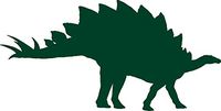 hBARSCI Stegosaurus Vinyl Decal - 5 Inches - for Cars, Trucks, Windows, Laptops, Tablets, Outdoor-Grade 2.5mil Thick Vinyl - Dark Green