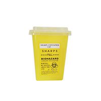 SUPVOX Yellow Sharps Bin Disposal Needle Box Sharps Container Disposal Sharps Garbage Bucket Tattoo Supplies