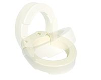 Essential Medical Supply Hinged Toilet Seat Riser for Elongated Toilets, 19.2 x 14 x 3.5 Inch
