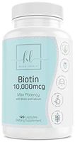 Biotin 10000mcg Extra Strength Hair Supplement, Supports Healthy Hair, Skin and Nails - Made in USA - Best Biotin to Support Hair Growth for Women & Men - Non-GMO - 120 Capsules