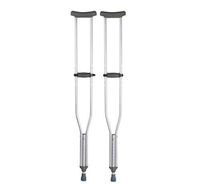Tall Underarm Crutch, Adult Crutches, Quick Adjust with Euro-Style Clip, Adjustable User Height 5'10" to 6'6", 300 lb. Capacity