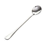 Long Handle Stainless Steel Tea Coffee Spoon Cocktail Stir Spoons Ice Cream Soup Spoons Cutlery (1)