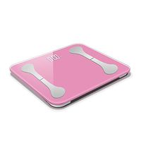 GQSC Environmental Protection Body Fat Scale,Intelligent Bluetooth Electronic Scale Weight Scale,Led Intelligent Tempered Glass Body Fat Weighing Scale/Pink / 300X260mm