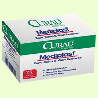 CUR01496H CURAD Mediplast Wart Pads PAD, MEDIPLAST, WART, CURAD, 2"X3"