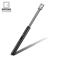 GG Electric Arc Lighter-for BBQ Camping Outdoors, Windproof, Gas Free, USB Rechargeable, Flexible Neck 360°, Fire Starter, Stove top and Firework (Gun Metal)