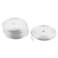 uxcell Wedding Party Festival Gift Packing Decor Double Face Ribbon Roll 25 Yards 23M 5 PCS White