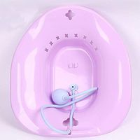 Sitz Bath, Over-The-Toilet Perineal Soaking Bath, for Hemorrhoidal Relief, Ideal for Post-Episiotomy Patients (Purple)