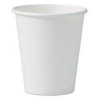 SOLO. Cup Company Single-Sided Poly Paper Hot Cups, 6oz, White, 50/Pack, 20 Packs/Carton (376W)