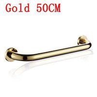 Gigamax(TM) Gold plated bathroom grab bars for elderly/disabled, 30~50cm towel bars or safety grab bars, Copper bathtub grab bars toilet [ Gold 50cm ]