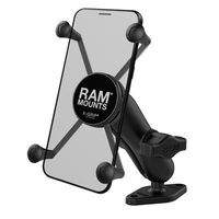 RAM MOUNTS (RAM-B-102-UN10U 1" Diameter Ball Mount with Diamond Base & Universal X-Grip Iv Large Phone/Phablet Holder