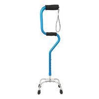Yadianna Cozy Elderly Crutches Four-Legged Walker Anti-Fall Sticks with Lights Non-Slip Walking Stick with Hospital