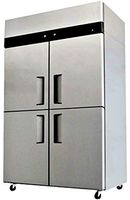 48" Refrigerator Freezer Combination Four Doors Commercial Restaurant 30 Cu. Ft. 304 Grade Stainless Steel 2 Digital Controls 5 Year Compressor Warranty Model YBL9342