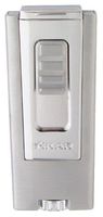 Xikar Trezo Lighter, Inline Triple Jet Flame, Piezo Ignition, Protective Lid, Oversized Adjustment Wheel, Silver
