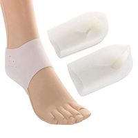 N.NIU Foot Reflexology, Solid Silicone Insoles Hard-Wearing for Feet Unisex Invisible Height Increase Socks Heel Foot Massage Pain Relieve Pads,4cm