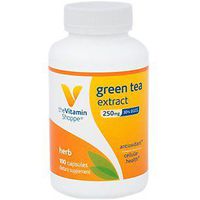 The Vitamin Shoppe Green Tea Extract 250MG (30 EGCG), Antioxidant Supplement That Supports Cellular Cardiovascular Health Weight Management, Fights Free Radicals (100 Capsules)