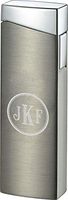 Personalized Visol Camino Satin Gunmetal Torch Flame Lighter - Free Engraving (Roman Monogram)