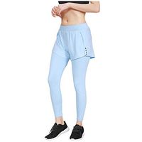 2020 Yoga Pant, Women Running Long Leggings Quick-Dry Compression Power Flex Yoga Pants（Sky Blue，M）