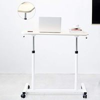 CBHLZ Overbed Table,Hospital Bed Table,Mobile Computer Desk,Can Be Lifted and Lowered for Reading,Eating Breakfast,Laptop, Elderly Aid,White