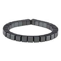 MILAKOO Hematite Therapy Beads Bracelet Men Women Healing Energy Adjustable 66mm