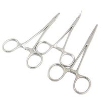 LAJA IMPORTS 3 PCS Premium Grade Webster Needle Holder 5'' Smooth + Mosquito HEMOSTAT Forceps 5'' Curved + Kelly