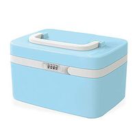 JD Home Combination Lock Child-Proof Medicine Box Portable Simple Beauty Case Secret Organizer with Four Compartments