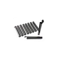 Black Viper Doob Tube Vial Waterproof Airtight Smell Proof Odor Sealing Container Funnies Plastic Travel Tubes Medical Storage Container Premium Pre-roll Tube Cigarette Tubes Holder 10 pcs
