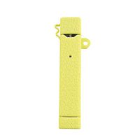 DSC-Mart Silicone Case for JUUL, Texture Cover Sleeve Shield Compatible with Juul Pen (Yellow)