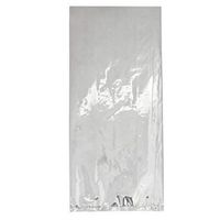 Amscan 371523.18 Party Bags, 9 1/2"H x 4"W x 2"D, silver