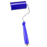 uxcell Sticky Roller Polyethylene Dust Removal Hair Lint Cleaner Remover with Roller Frame Aluminum Handle J-Roller, 4-Inch, for LCD PCB Workshop
