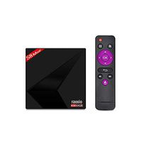 Raxxio S8 Max Android TV Box 4GB RAM 64GB EMMC Flash, Smart Device RK3328 Quad-Core 64bit Cortex-A53, Bluetooth V4.0, Dual WiFi 2.4/5 4K VP9 Video Decoder, H.265/H.264 Video Decoder 1080P