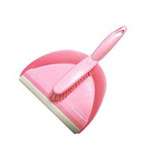 Broom and Dustpan Broom Set Mini broom set cleaning small broom desktop broom Long Handled Dustpan and Brush Set wisp broom (Color : Pink)