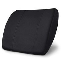 PharMeDoc High Density Memory Foam Lumbar Support Cushion for Office Chair & Car Seat - Orthopedic & Ergonomic Pillow Design
